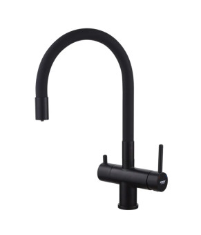 Кухонный смеситель KOER KB-72002-05 с силиконовым изливом и выходом для питьевой воды (KR3384)