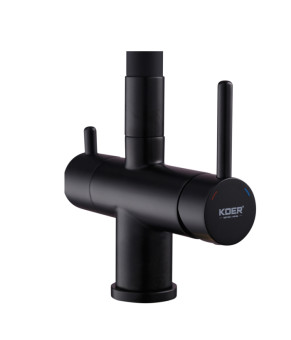 Кухонный смеситель KOER KB-72002-05 с силиконовым изливом и выходом для питьевой воды (KR3384)