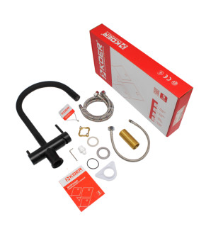 Кухонный смеситель KOER KB-72002-05 с силиконовым изливом и выходом для питьевой воды (KR3384)