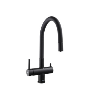 Кухонный смеситель KOER KB-72002-05 с силиконовым изливом и выходом для питьевой воды (KR3384)