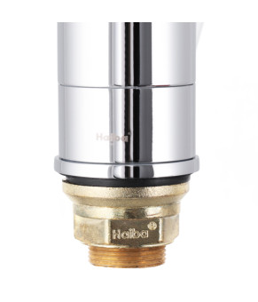Смеситель для умывальника Haiba Magic 555 (15 см) с красной ручкой (HB0673)