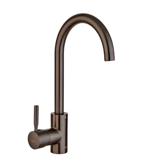 Смеситель для кухни Haiba Hans 011 Graphite высокий поворотный (HB4000)