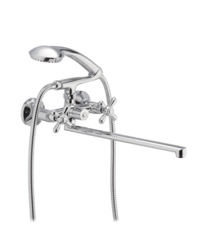 Смеситель для ванны Haiba Dominox 140 с длинным изливом (HB0064)