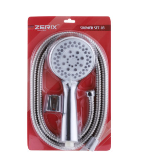Душовий набір (шланг, лійка, кронштейн) Zerix SHOWER SET-03 (ZX3097)
