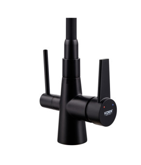 Кухонный смеситель KOER KB-72003-05 с силиконовым изливом и выходом для питьевой воды (KR3376)