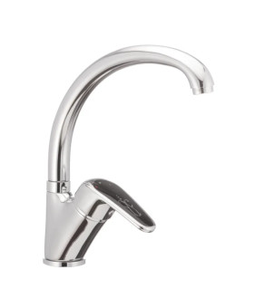 Смеситель для кухни Haiba Magic 777 с черной ручкой (HB0660)