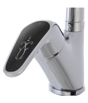 Смеситель для кухни Haiba Magic 777 с черной ручкой (HB0660)