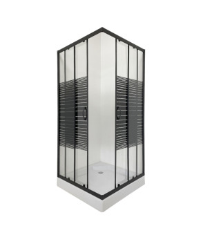 Душова кабіна квадратна BRAVO NER L90TB.Line (L90B.Line)