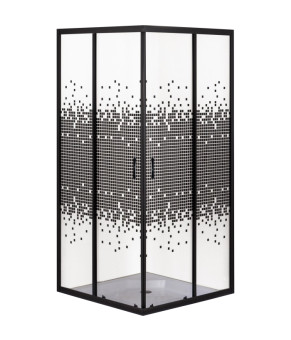 Душова кабіна квадратна без піддона BRAVO ODRA N90TB.Mosaic