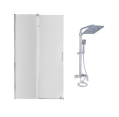 Готове рішення Qtap 13: Стіна Walk-In GLIDE, 120x190 + Душ. система GLICRM2012C844854