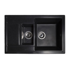 купити недорого Кухонная мойка Romzha Jorum 78D Antracit (901) двойная гранитная