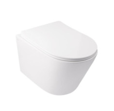 купить недорого Унітаз підвісний Qtap Swan безободковий Ultra Quiet з сидінням Soft-close QT16335179W