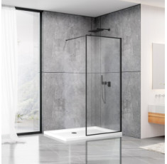 купить недорого Душевая стенка DUSEL Walk-In WL171В1 Black Matt 900*2000 (8мм)