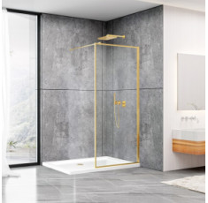 купити недорого Душевая стенка DUSEL Walk-In WL172G Gold 1000*2000 (8мм)