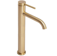 купити недорого Смеситель для умывальника Rea Clif gold brushed высокий (REA-B5329)