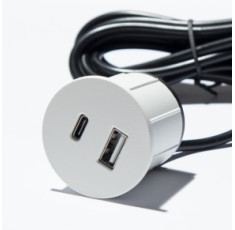 купити недорого Вбудований USB-зарядний порт ASA Plastici VersaPick 060.29Z.00035 колір матовий білий