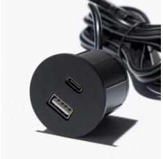 купити недорого Вбудований USB-зарядний порт ASA Plastici VersaPick 060.29Z.00037 колір матовий чорний