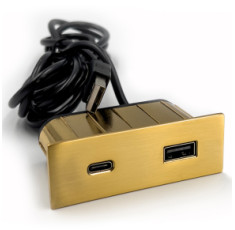 купити недорого Вбудований USB-зарядний порт ASA Plastici VersaPick 060.29Z.00056 золото