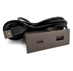 купити недорого Меблева USB розетка ASA VersaPick type A+C титан (060.29Z.00054)