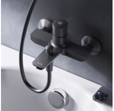 купити недорого Смеситель для ванны и душа TouchReel, черный AM.PM F85A10522 X-Joy
