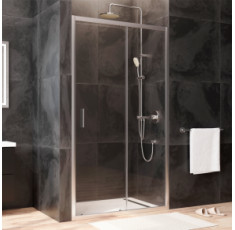 купити недорого Дверь душевая 110х195, стекло прозрачное, профиль матовый хром AM.PM W90UG-110-1S-195MT Gem