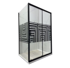 купить недорого Душевая кабина Artex STT-100 BLACK PRINT БЕЗ ПІДДОНА