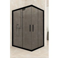 купити недорого Душевая кабина Aquanil Unimar Black 100x80x190 см тонированное стекло (UNIMAR80SmokeBlack)