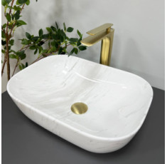 купить недорого Умывальник (раковина) VBI RAVENNA MARBLE NATURE GLOSSY накладной