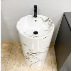 купить недорого Умывальник (раковина) VBI BOLONIA CARRARA напольный