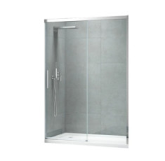 купити недорого Двери в нишу Koer SR SD05 140x200 см прозрачное стекло Easy Clean, хром (KR5406)