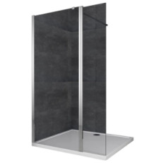 Душова перегородка Koer SR SP03-30x200-TR-01 Walk-In (рух.част) прозоре скло Easy Clean 8мм, хром (