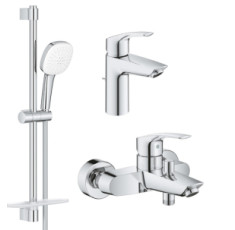 Набор смесителей для ванны GROHE BAULOOP (33265003+33300003+26907003) UA123238S3