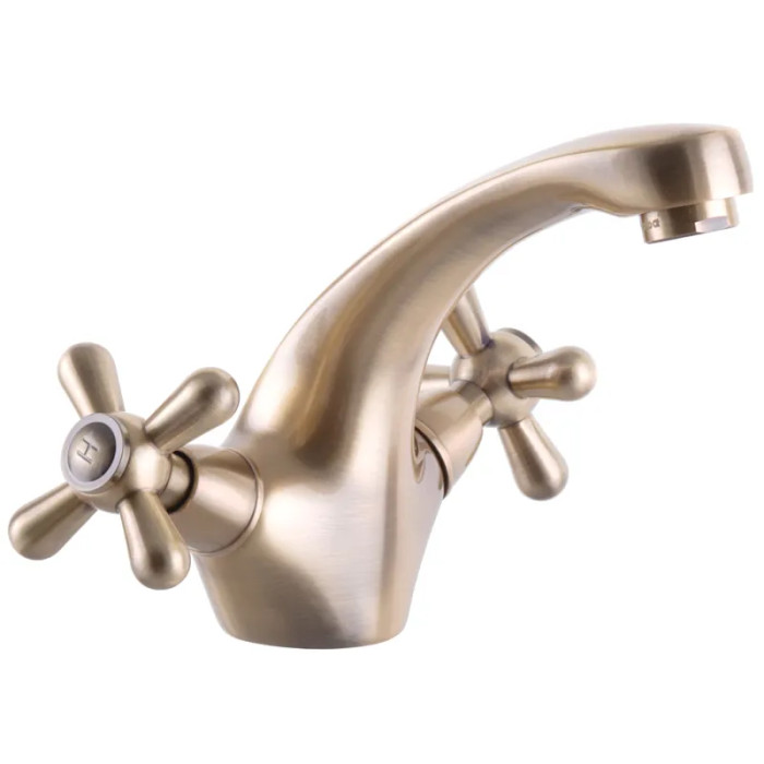 Смеситель для раковины Haiba Dominox 161 Бронзовый (HB3937)