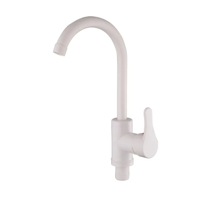 Змішувач для кухні Plamix Diego-011 White високий (PM0657)