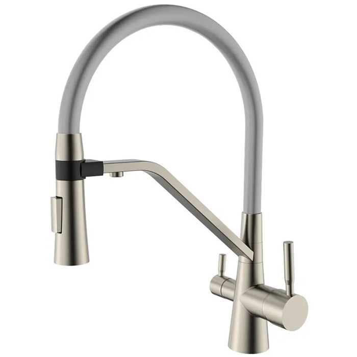 Змішувач для кухні Mixxus Premium Magnet 021 SS COLOR REFL.GREY (MI6976)