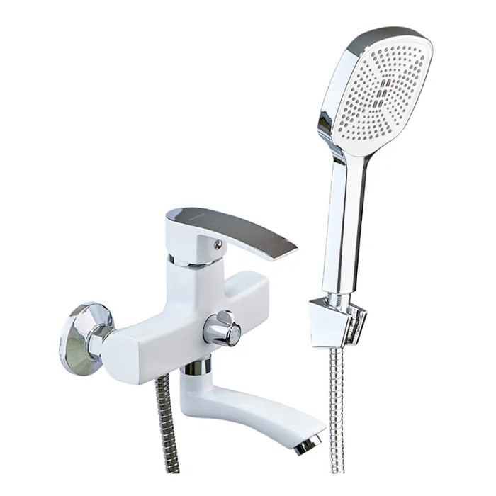 Смеситель для ванны Mixxus Magnum 009 White-Chrome (MI6203)