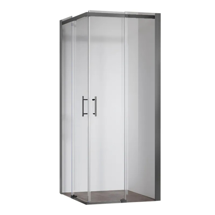 Душевая кабина Koer SR SC03 без поддона 90x90x200см, прозрачное стекло, графит (KR5359)