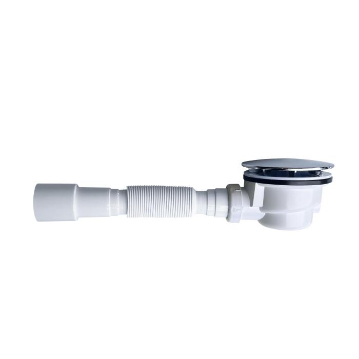 Сифон для душового піддону Lidz (CRM) колбовий (вихід 40/50мм) SD00050515
