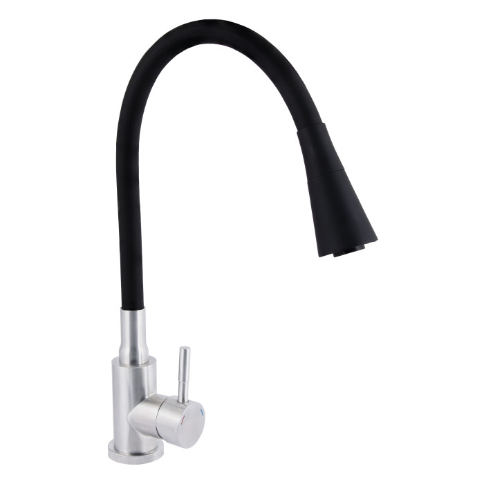 Змішувач для кухні Lidz Aria 015F31 Black / Nickel (LDARI015F31BNK31872)