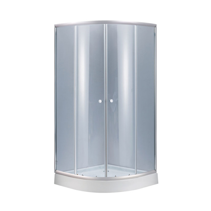 Душевая кабина Lidz Latwa SC90x90.SAT.LOW.GR + Душевой поддон Lidz KAPIELKA ST90x90x14 (SD00051436)