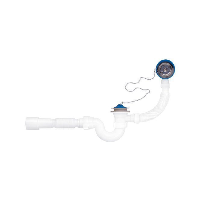 Сифон для ванної ANIplast 1 1/2"х50 мм, прямотечійний Е156EU
