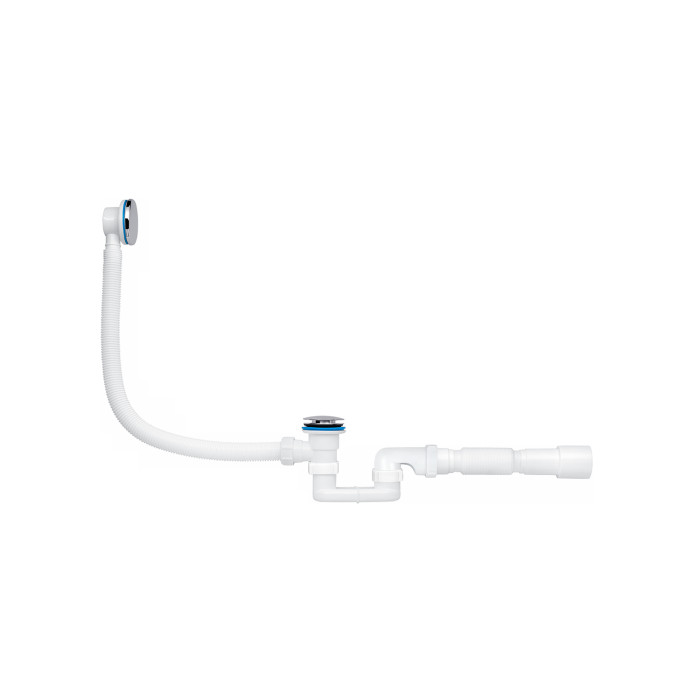 Сифон для ванної ANIplast з засувкою, тарілка зовні 375х40x40/50 EC055GSEU
