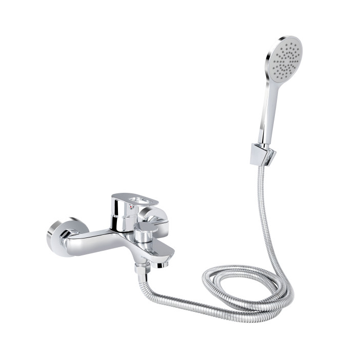 Смеситель для ванны Lidz Latwa 006 с душевым гарнитуром (LDLAT006CRM45414) Chrome