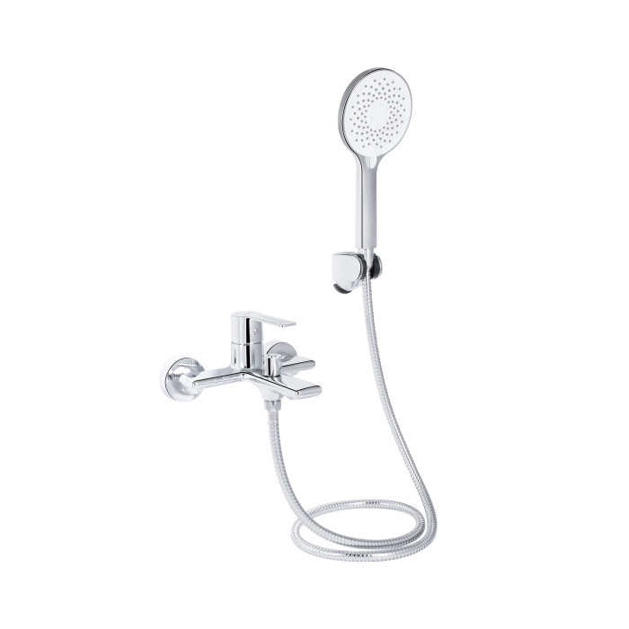 Смеситель для ванны Qtap Taurus с душем (QTTAU259CRM45661) Хром