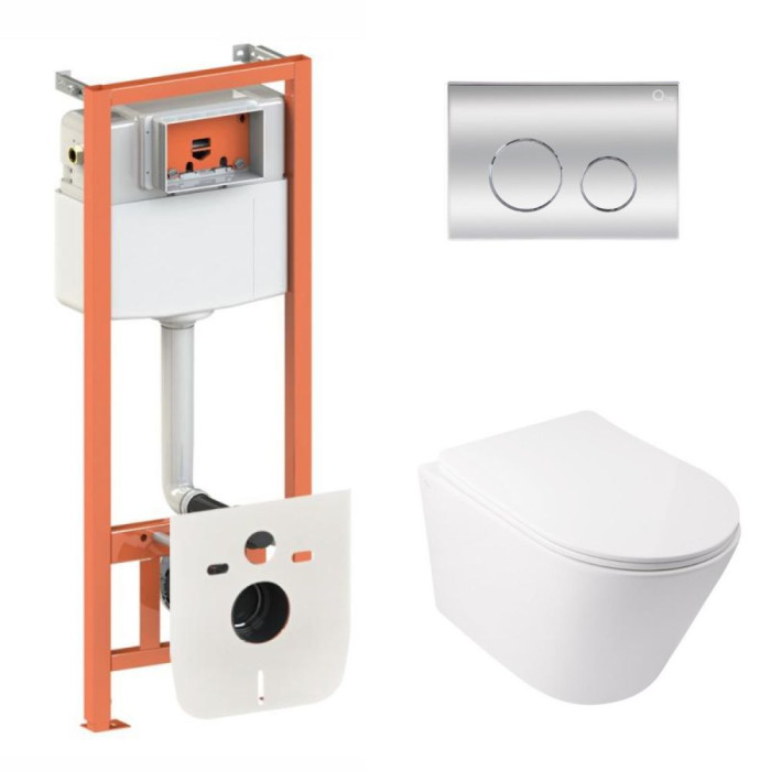 Комплект Qtap Swan Ultra Quiet + Nest 4 в 1 (Chrome) SD00051275