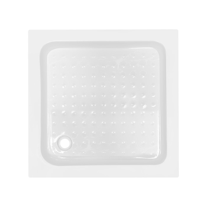 Душевой поддон KAPIELKA ST80x80х14 низкий, квадратный, диаметр слива 52 мм Lidz (SD00051136)