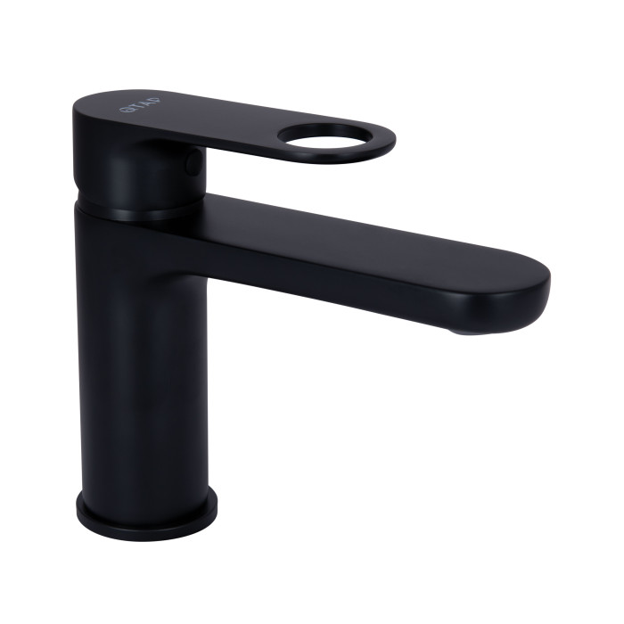 Смеситель для раковины Qtap Jay QTJAY270BLM45545 Black Matt