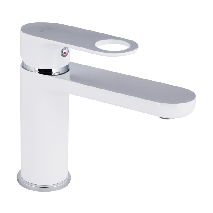 Змішувач для раковини Qtap Jay QTJAY270CRW45551 Хром/Білий