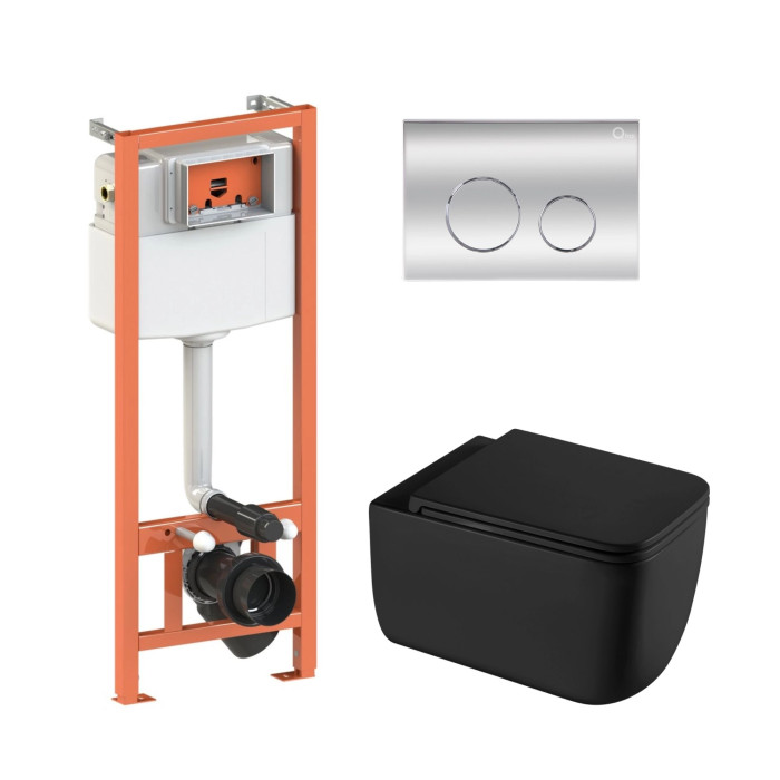 Готовое решение Qtap для ванной Gemini Ultra Quiet 530х365х373 + инсталляция Nest 4 в 1 (Chrome) (SD00052298)