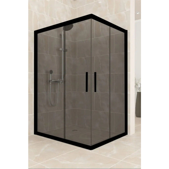 Душевая кабина Aquanil Unimar Black 120x80x190 см тонированное стекло (UNIMAR120x80SmokeBlack)